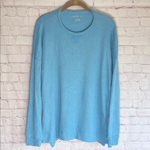 American‎ Eagle Outfitters Blue Textured Lightweight Sweater Woman’s Size Large